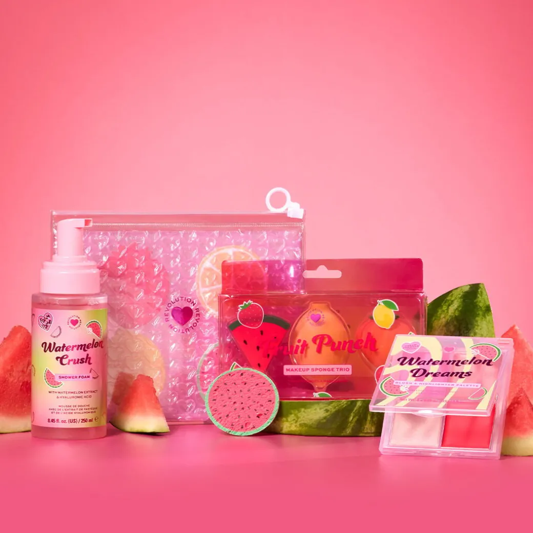 I Heart Revolution Watermelon Dreams Blush & Highlighter Quad