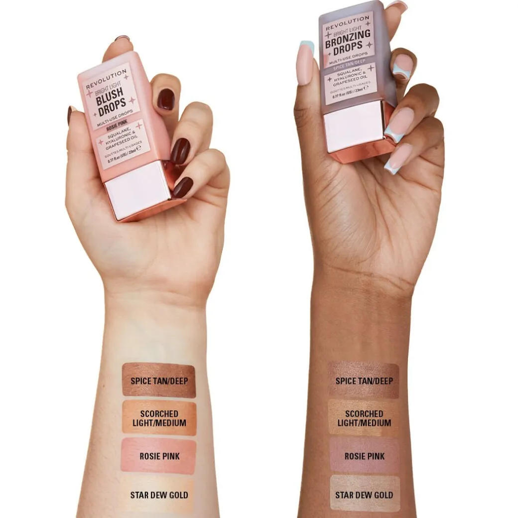 Makeup Revolution Bright Light Blush Drops Pink Rosie