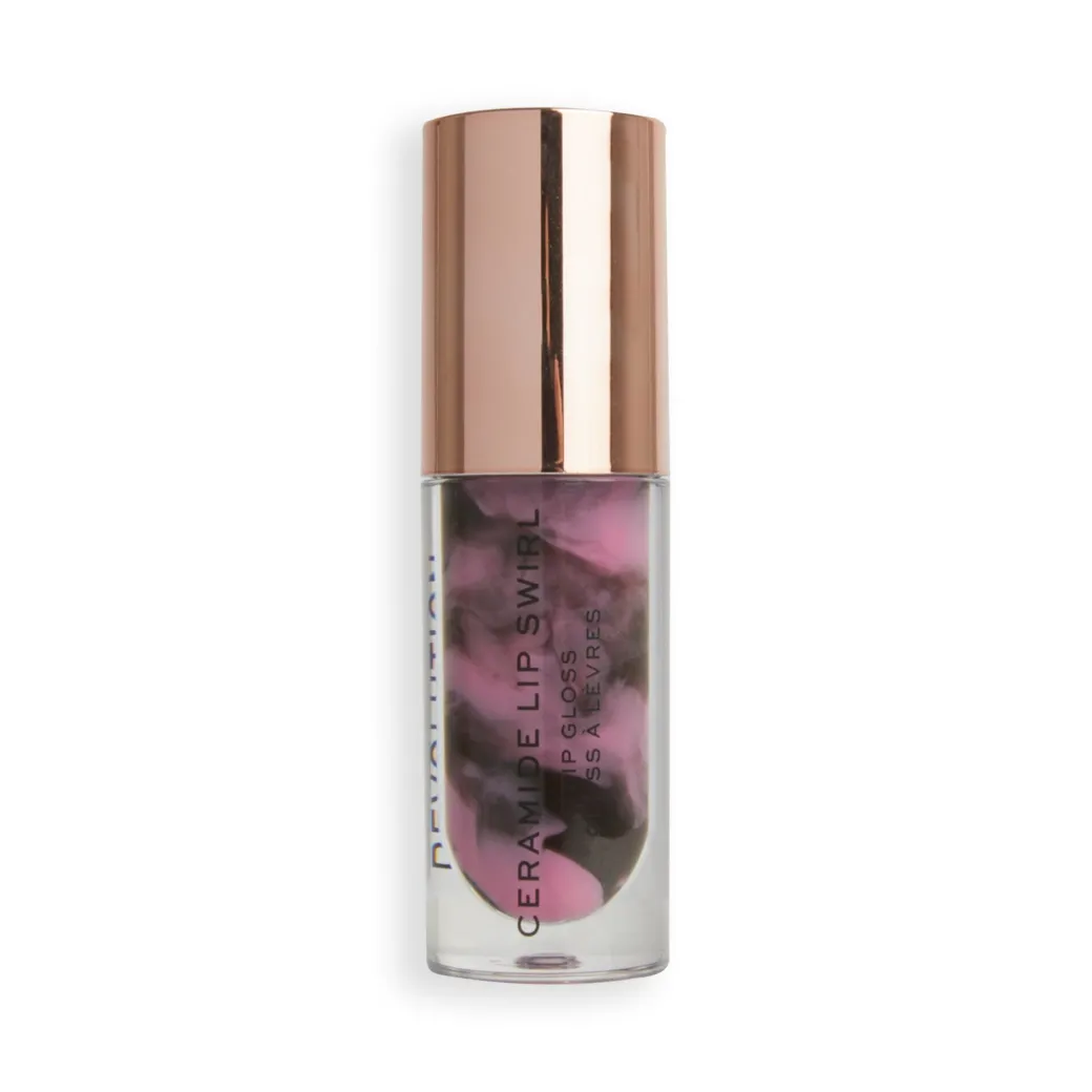 Makeup Revolution Ceramide Swirl Lip Gloss Cherry Mauve