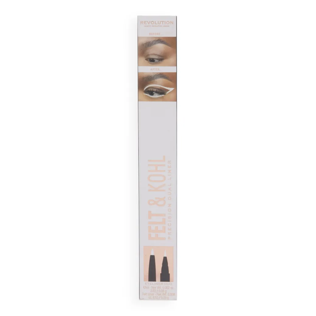 Makeup Revolution Felt & Kohl Eyeliner White