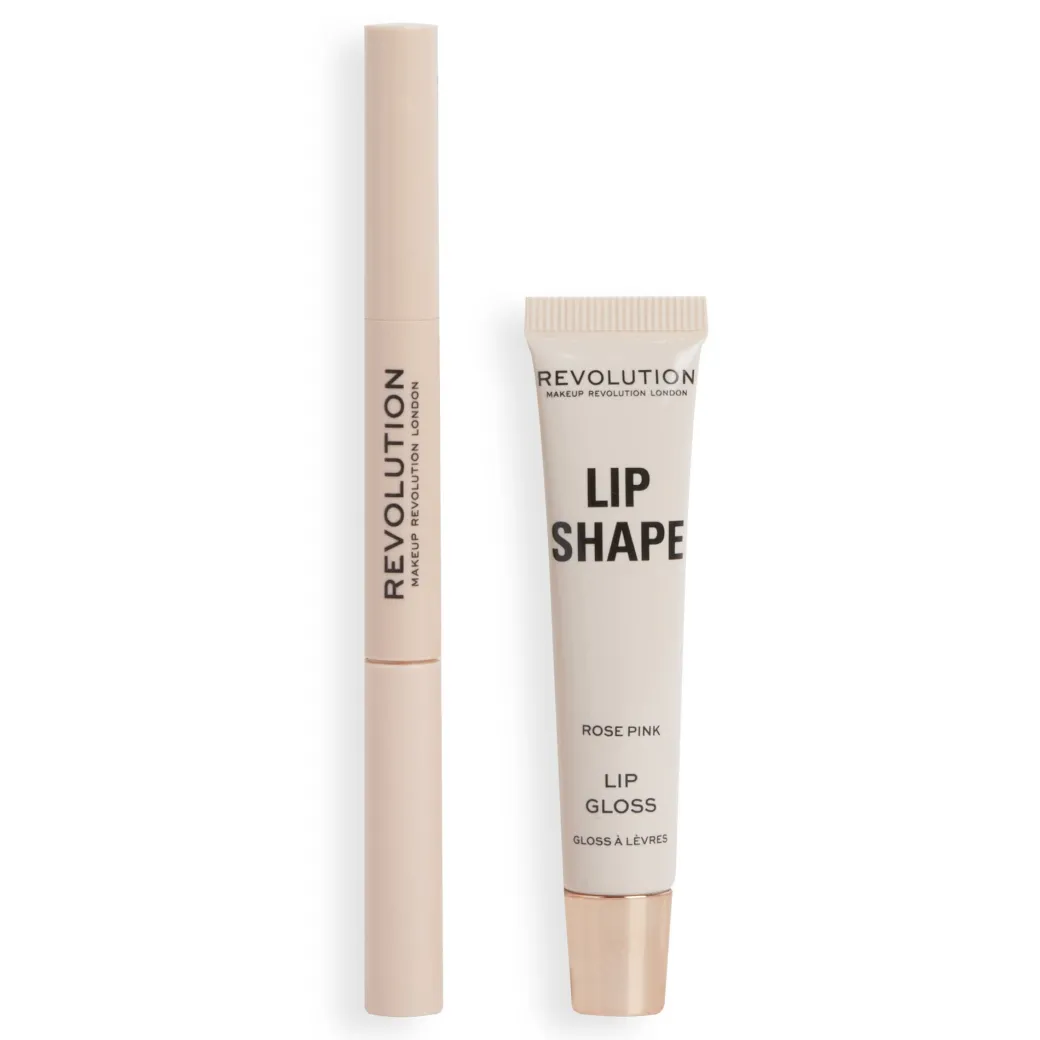 Makeup Revolution Lip Shape Kit Rose Pink