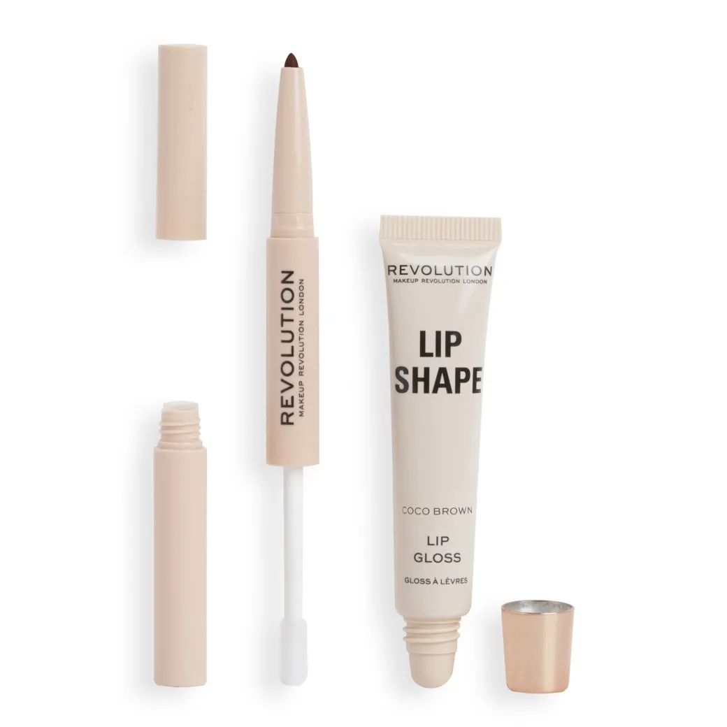 Makeup Revolution Lip Shape Kit Coco Brown