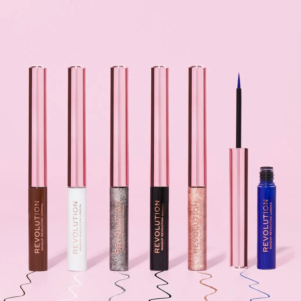 Makeup Revolution Super Flick Liquid Eyeliner Silver