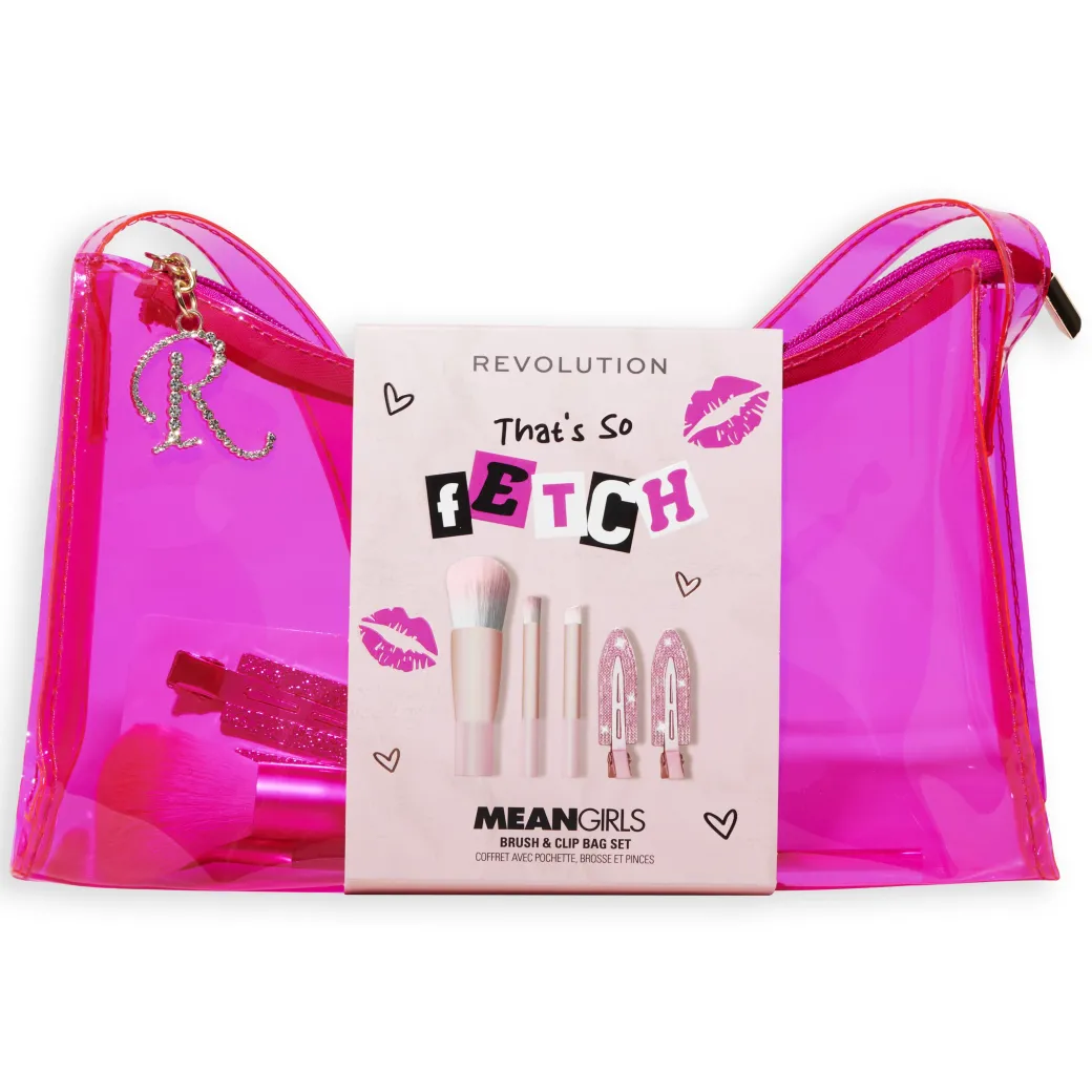 Mean Girls x Revolution Fetch Brush Set with Hair Clips and Bag