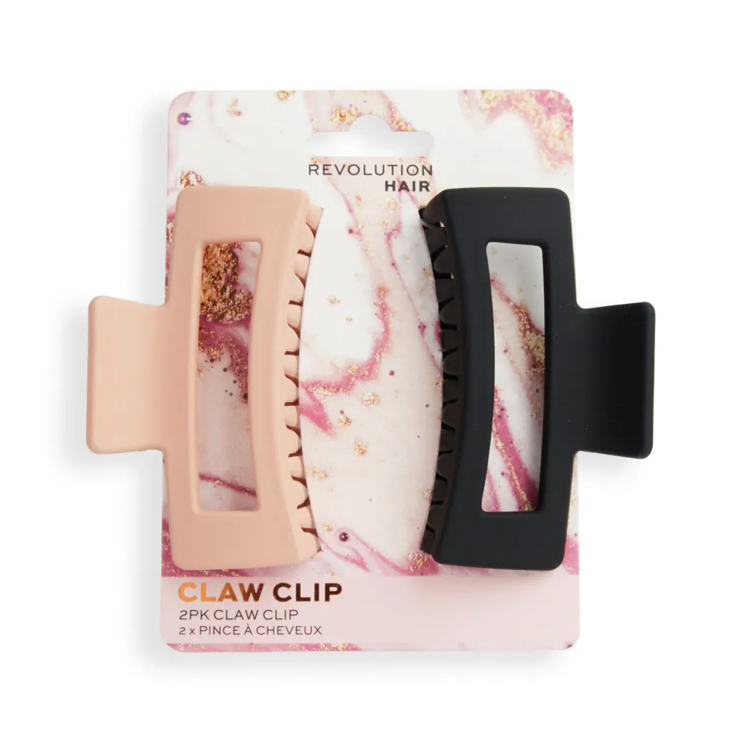 Revolution Haircare Rectangle Matte Hair Clip 2 Pack