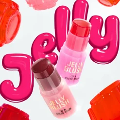 Revolution Jelly Blush Stick Lip and Cheek Stain Strawberry Pink