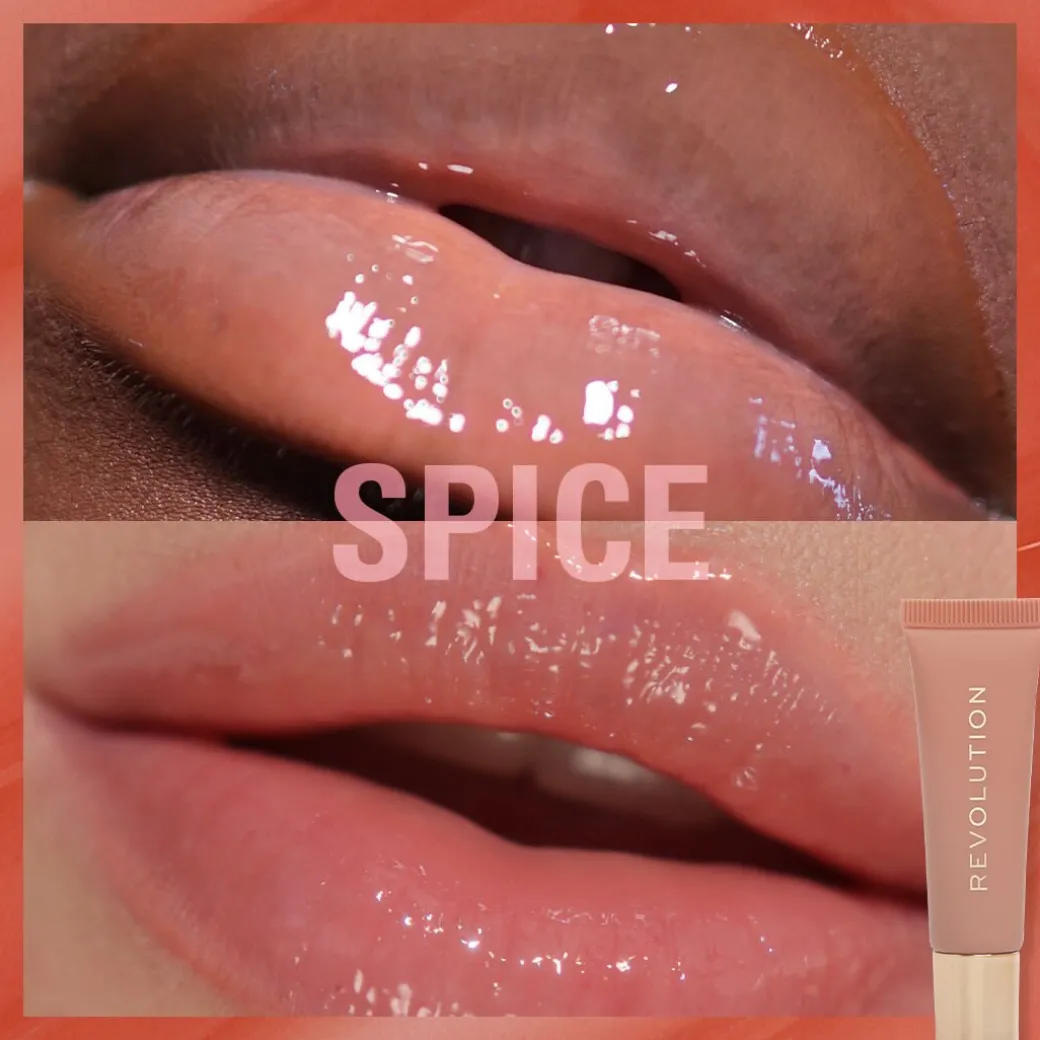 Revolution Juicy Peptide Lip Balm Nude Spice