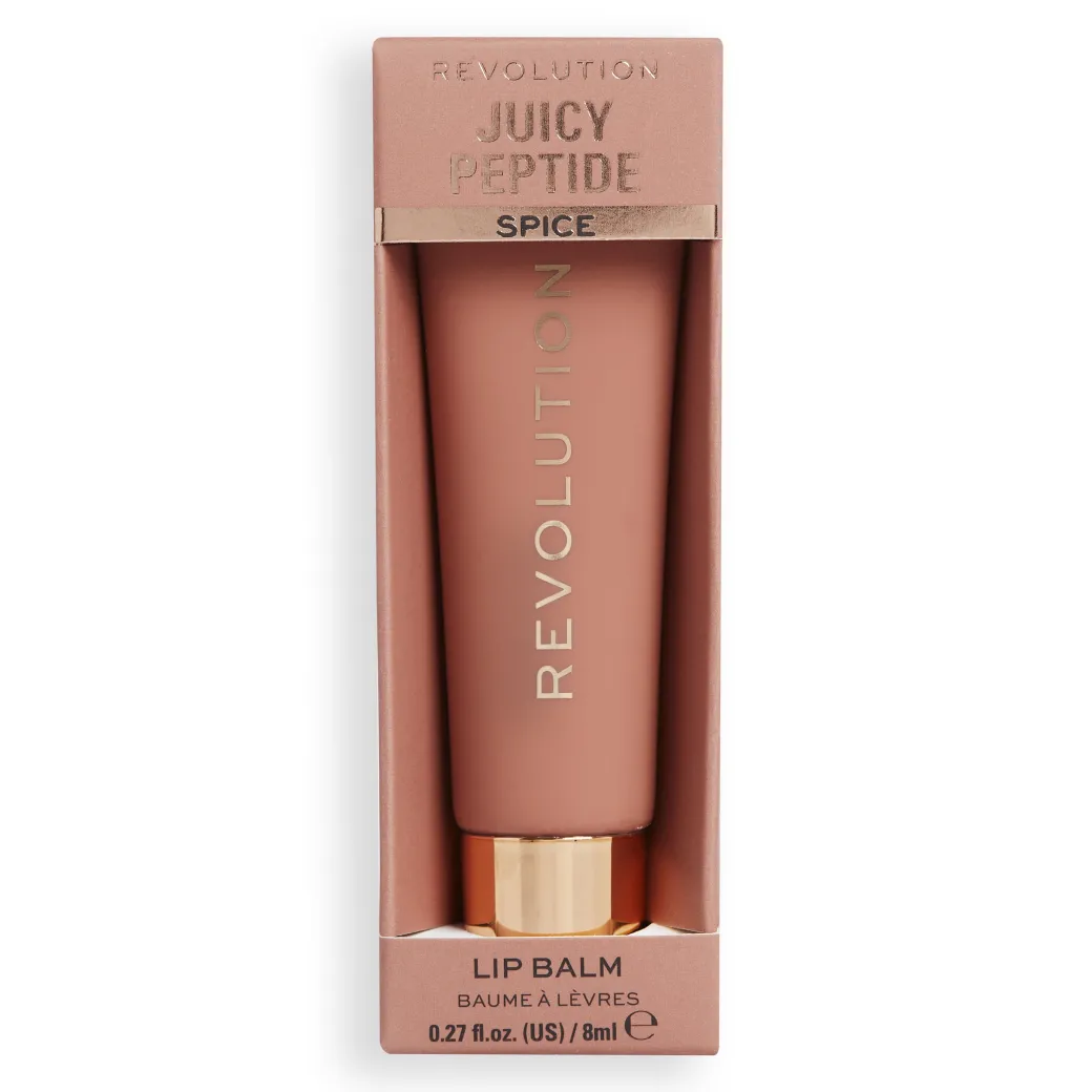 Revolution Juicy Peptide Lip Balm Nude Spice