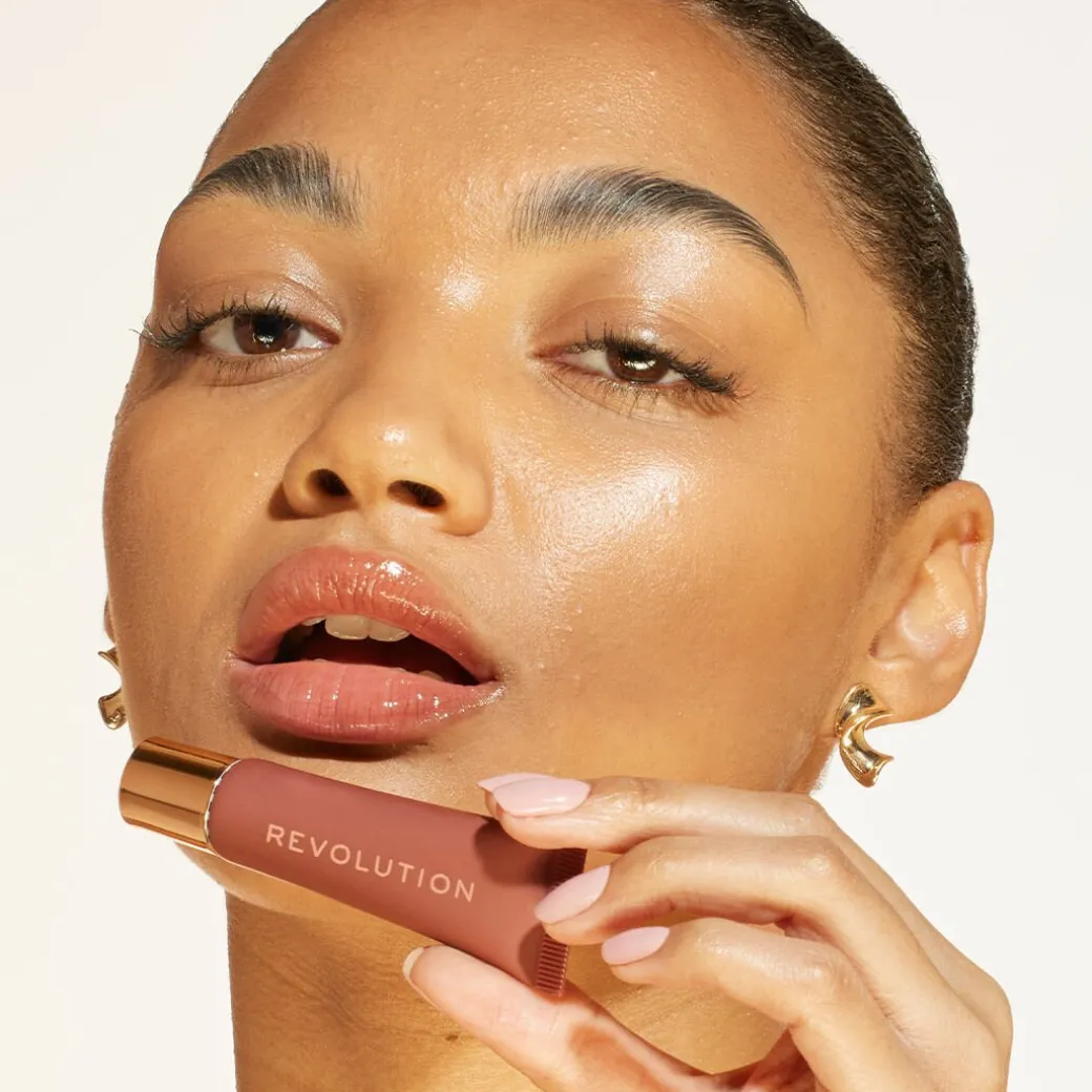 Revolution Juicy Peptide Lip Balm Nude Latte