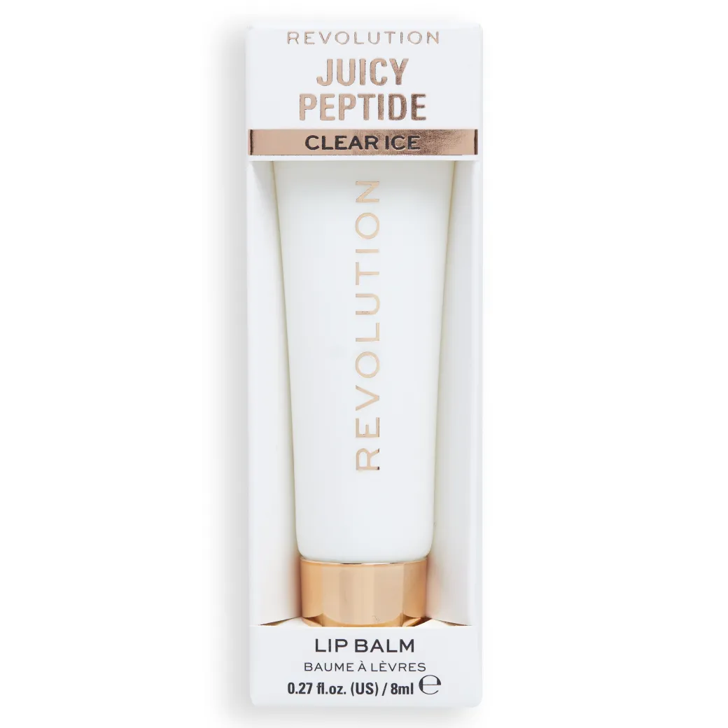 Revolution Juicy Peptide Lip Balm Clear Ice