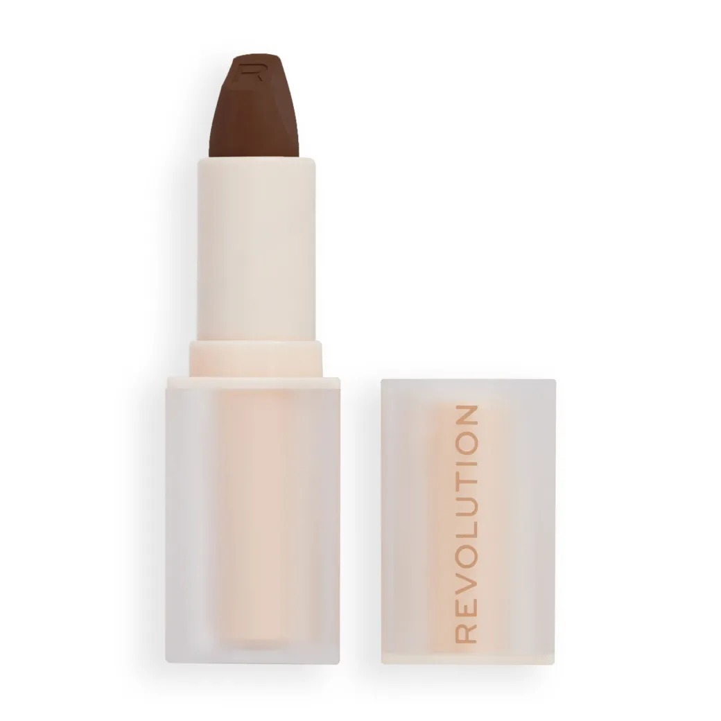 Revolution Lip Allure Soft Satin Lipstick Stiletto Brown