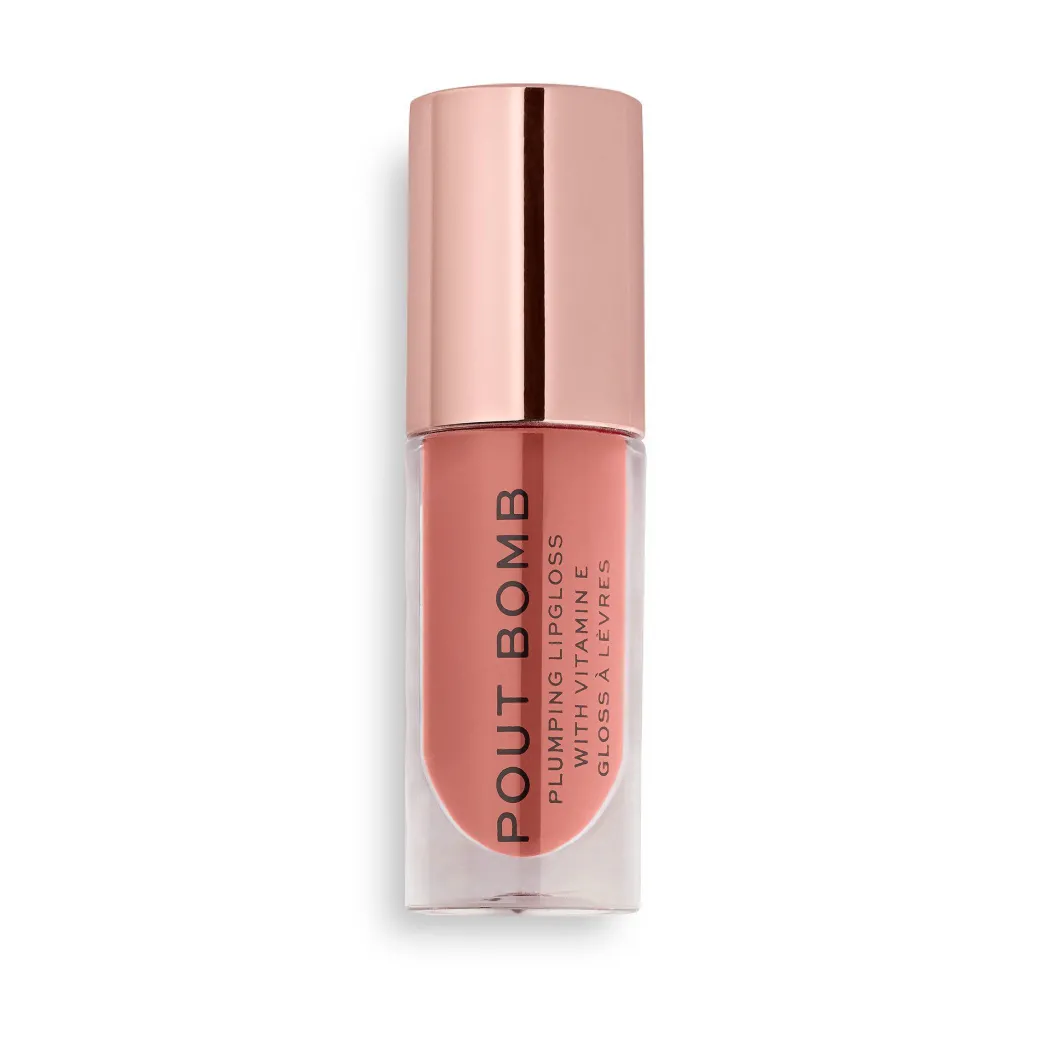 Revolution Pout Bomb Plumping Gloss Kiss Nude