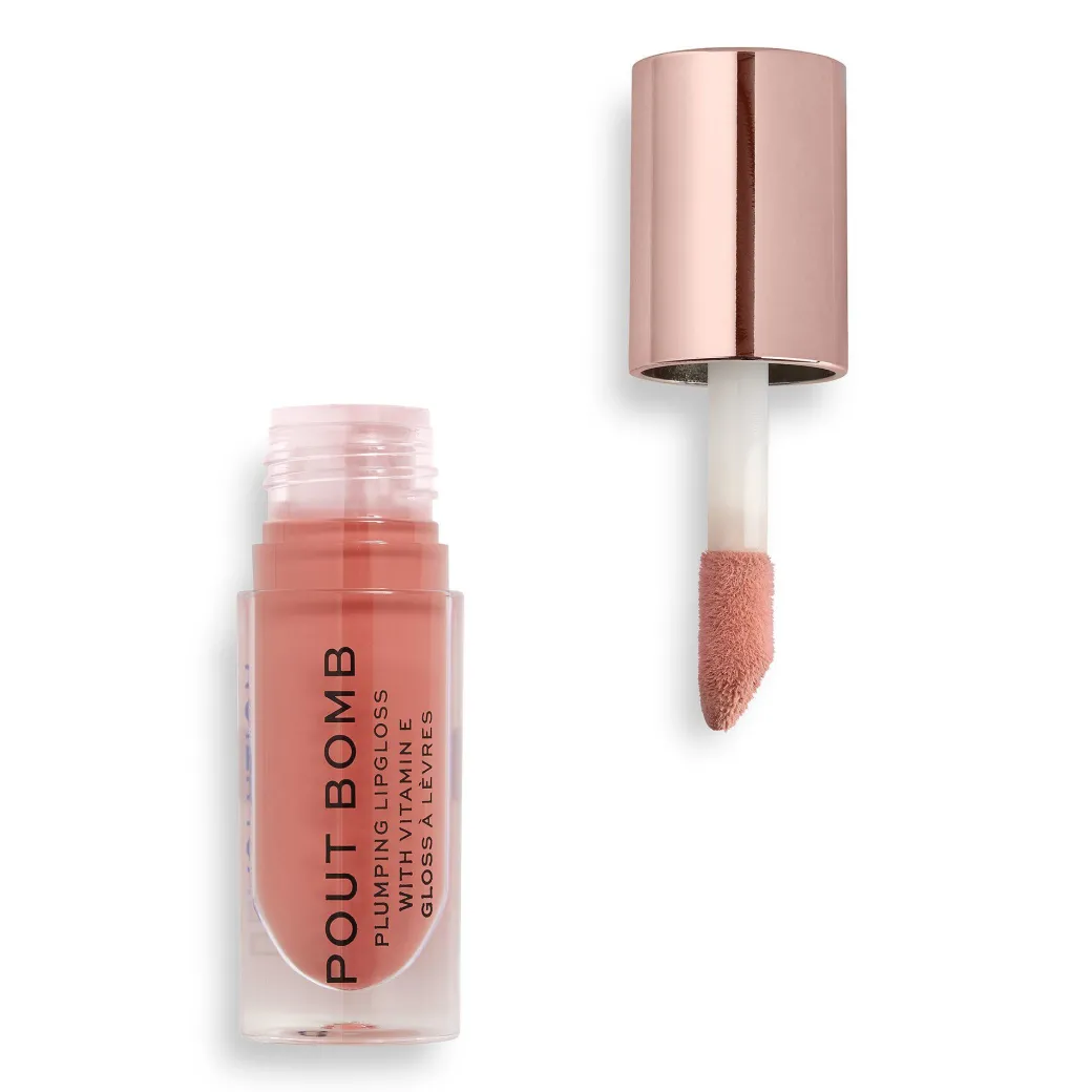 Revolution Pout Bomb Plumping Gloss Kiss Nude
