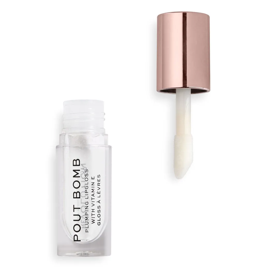 Revolution Pout Bomb Plumping Gloss Glaze Clear
