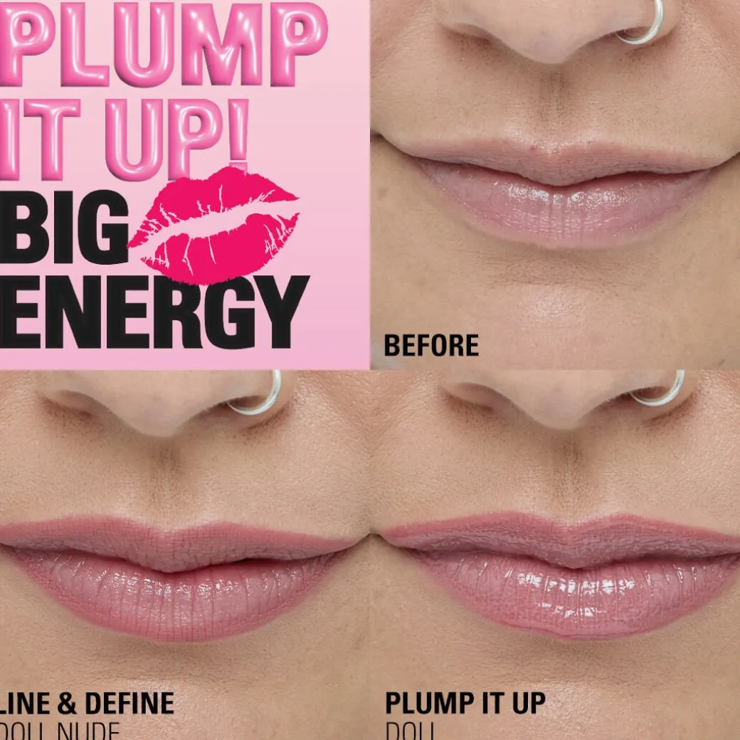 Revolution Pout Bomb Plumping Lip Liner Doll Cool Nude