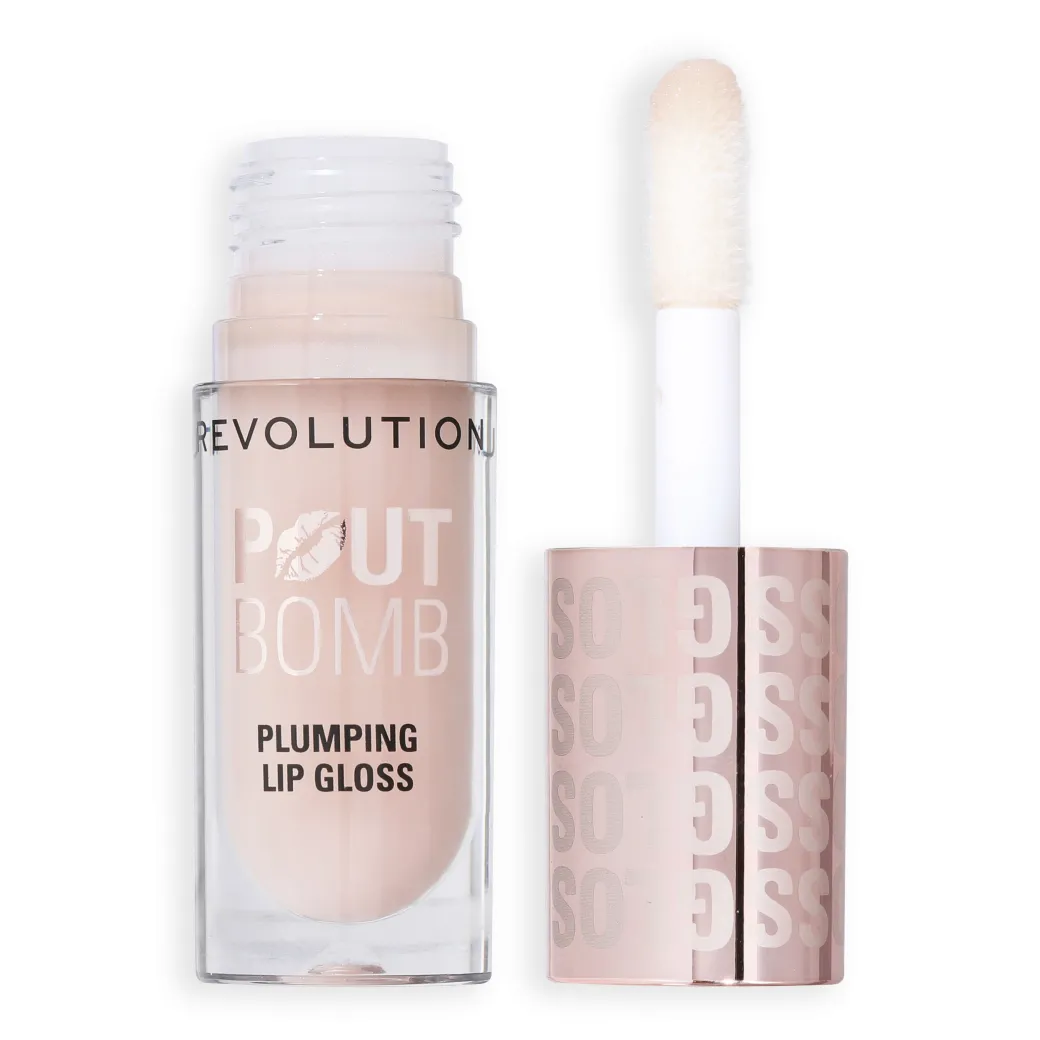 Revolution Pout Bomb Plumping Gloss Milky Sheer Holo NEW!