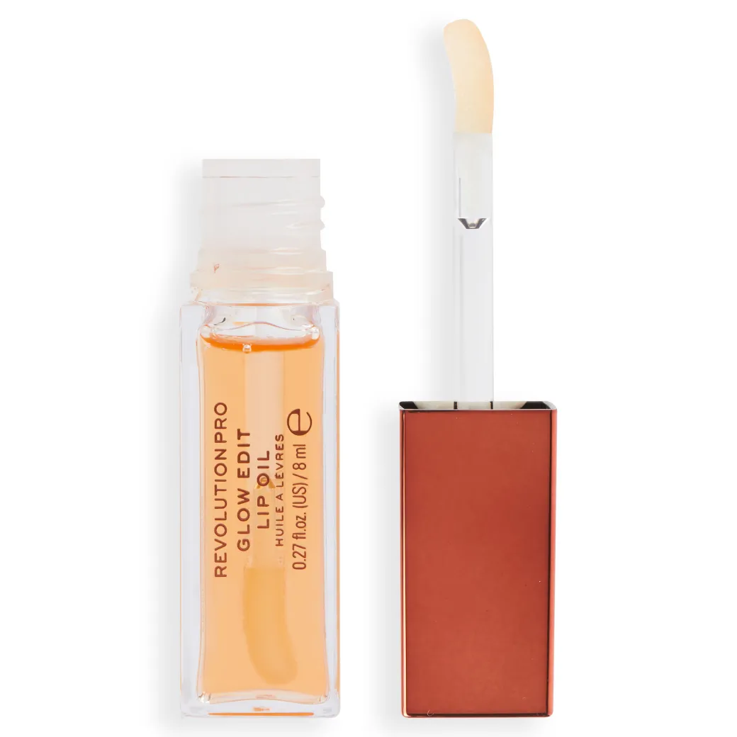 Revolution Pro Glow Edit Lip Oil Soleil Orange