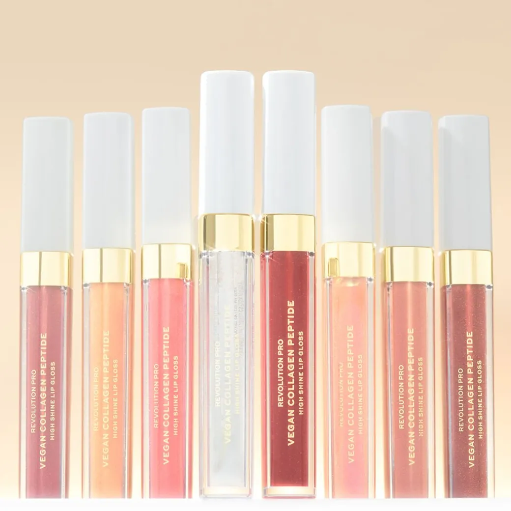 Revolution Pro Vegan Collagen Peptide High Shine Lip Gloss Bella