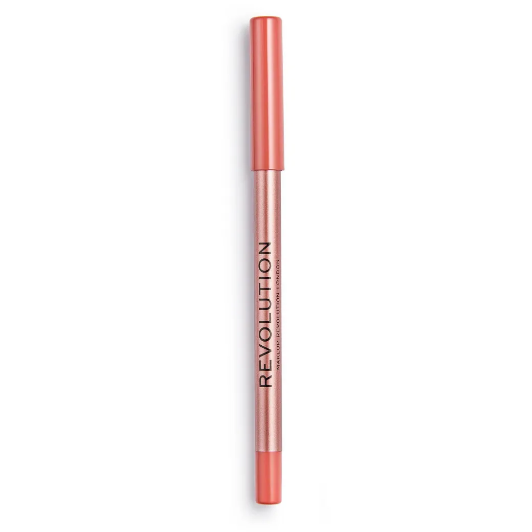 Revolution Satin Kiss Lipliner Heart Race Peach Nude