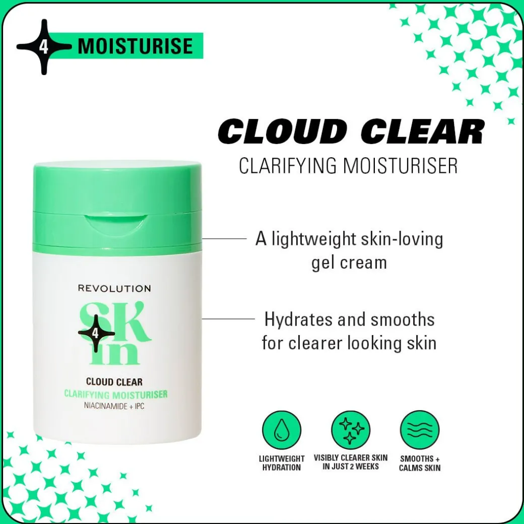 Revolution Skin Cloud Clear Niacinamide & IPC Clarifying Moisturiser 50ml