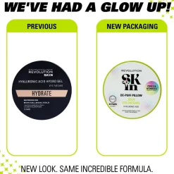 Revolution Skin De-Puff Pillow Hyaluronic Acid Jelly Eye Patches 30 Pairs