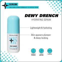 Revolution Skin Dewy Drench 2% Hyaluronic Acid Hydrating Serum 30ml