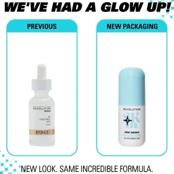 Revolution Skin Dewy Drench 2% Hyaluronic Acid Hydrating Serum 30ml