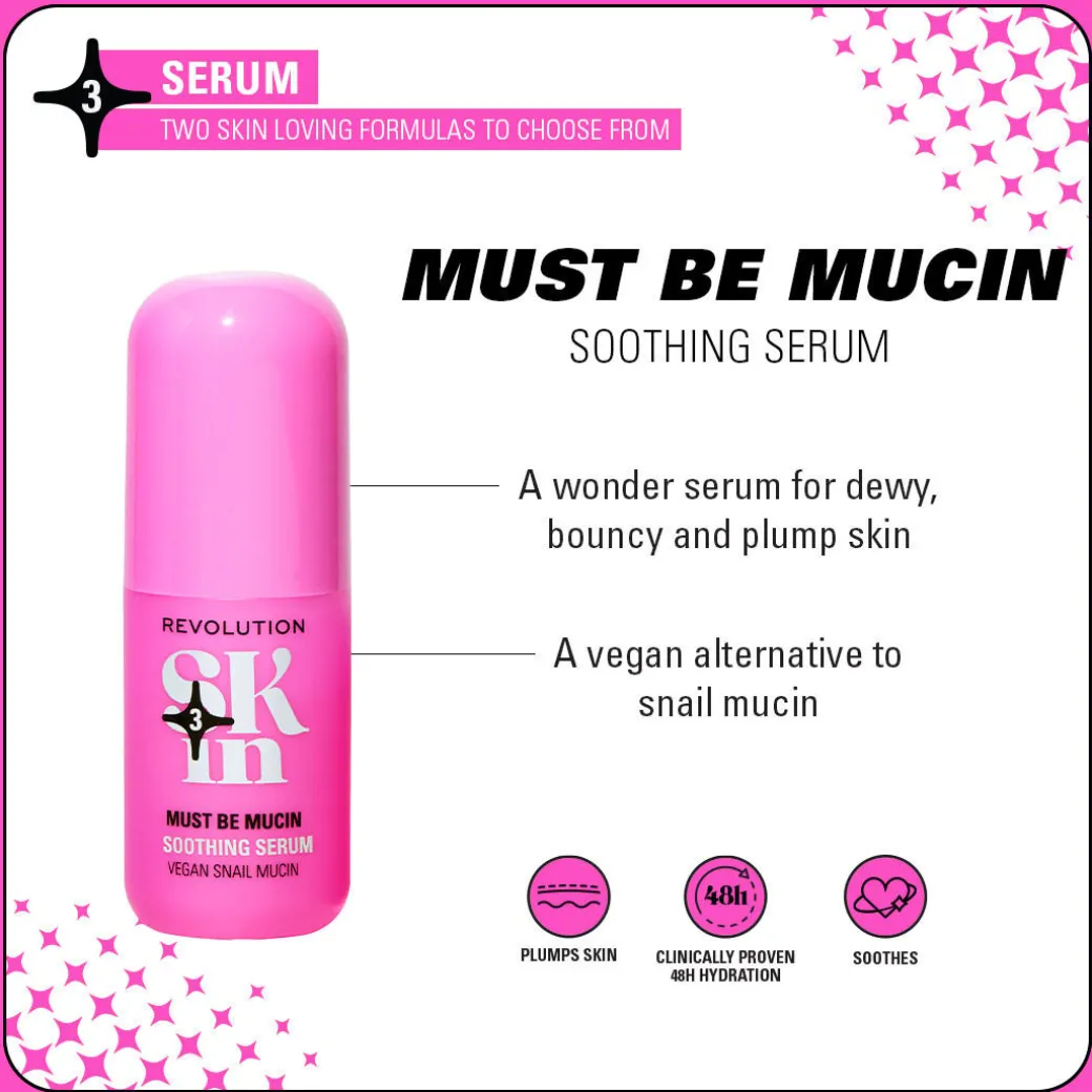 Revolution Skin Must Be Mucin Vegan Snail Mucin Soothing Serum 30ml