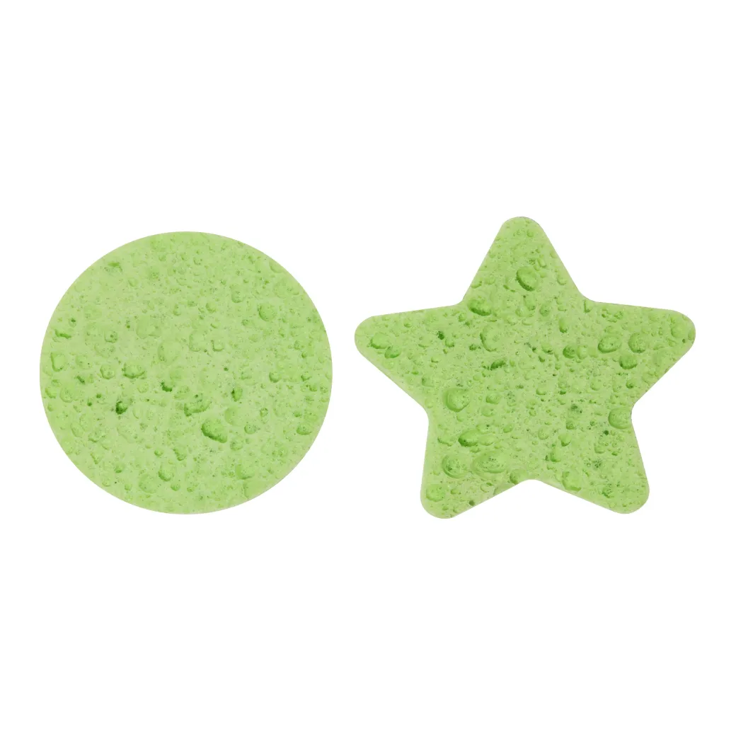 Revolution Skin Rinse & Rise Compressed Cellulose Facial Sponges 10 Pack